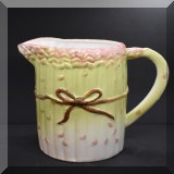 P76. Asparagus Pitcher by Albert Kessler. 8”h - $16 
